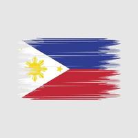 Filippine bandiera spazzola vettore. nazionale bandiera spazzola vettore