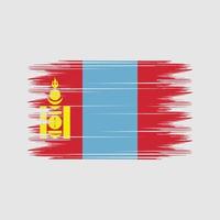 Mongolia bandiera spazzola vettore. nazionale bandiera spazzola vettore