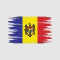 moldova bandiera spazzola vettore. nazionale bandiera spazzola vettore