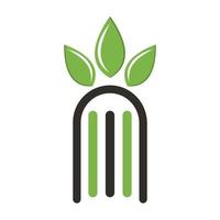 moderno naturale foglia icona con libro logo concetto modello design. agricoltura libro logo illustrazione. vettore