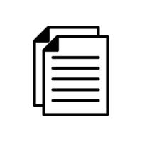 documento icona vettore design modello