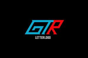 gtr lettera logo vettore