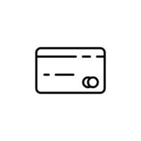 credito carta, pagamento tratteggiata linea icona vettore illustrazione logo modello. adatto per molti scopi.