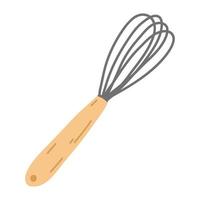 cucina frusta nel cartone animato piatto stile. vettore illustrazione di battitore icona, stoviglie, culinario, Pasticcino utensili