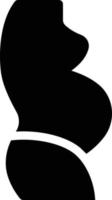illustrazione vettoriale di gravidanza su uno sfondo. simboli di qualità premium. icone vettoriali per il concetto e la progettazione grafica.
