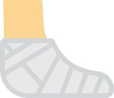 illustrazione vettoriale del piede su uno sfondo. simboli di qualità premium. icone vettoriali per il concetto e la progettazione grafica.