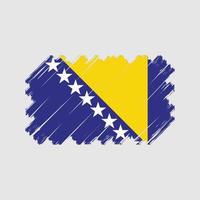 vettore della bandiera della bosnia. bandiera nazionale