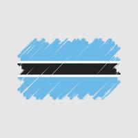 vettore di bandiera del Botswana. bandiera nazionale
