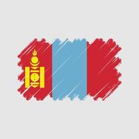 vettore di bandiera della Mongolia. bandiera nazionale