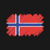 vettore di bandiera della Norvegia. bandiera nazionale