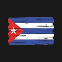 pennello bandiera cuba. bandiera nazionale vettore