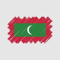 vettore di bandiera maldive. bandiera nazionale