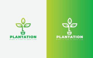 albero piantagione logo disegno, bio pianta, biologia logo, ecologia natura elemento vettore, albero foglia logo, vettore