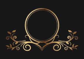 oro ornamento Vintage ▾ logo confine vettore