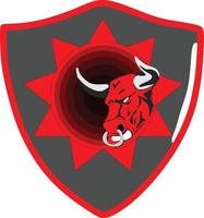 rosso Toro logo vettore