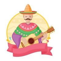 cinco de mayo logo vettore