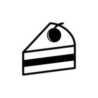 modello di disegno vettoriale icona torta