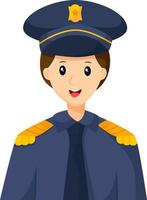 polizia professione personaggio design illustrazione vettore