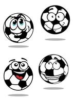 cartone animato calcio palle personaggi vettore