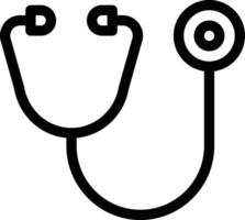 illustrazione vettoriale dello stetoscopio su uno sfondo. simboli di qualità premium. icone vettoriali per il concetto e la progettazione grafica.