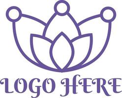 loto fiore logo professionista vettore