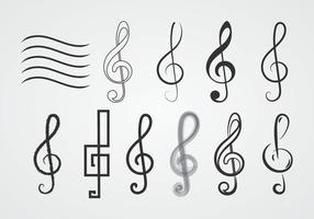 Treble Clefs vettore