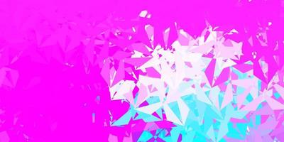 disegno poligonale geometrico di vettore rosa chiaro, blu.