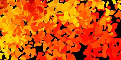 modello vettoriale arancione chiaro con forme astratte.