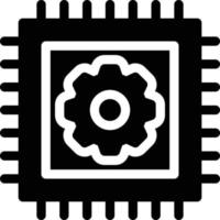 illustrazione vettoriale di chip su uno sfondo. simboli di qualità premium. icone vettoriali per il concetto e la progettazione grafica.