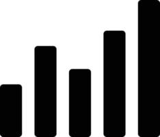 illustrazione vettoriale del grafico a barre su uno sfondo simboli di qualità premium. icone vettoriali per il concetto e la progettazione grafica.