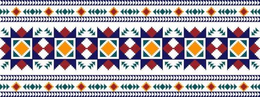 ikat etnico ungherese polacco popolare modello design. azteco tessuto tappeto boho mandala tessile arredamento sfondo. tribale nativo motivo fiore tradizionale ricamo vettore illustrato