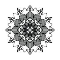 nero ornamentale mandala design sfondo, mandala disegno, mandala modello colorazione libro arte sfondo disegno, nero e bianca mandala vettore