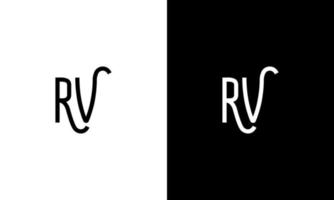 lettera rv vettore logo gratuito modello gratuito vettore