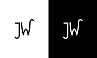 lettera jw vettore logo gratuito modello gratuito vettore