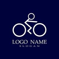 semplice bicicletta logo vettore