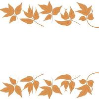 il telaio di autunno le foglie può essere Usato per decorazione vettore