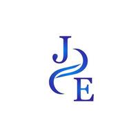 je blu logo design per il tuo azienda vettore