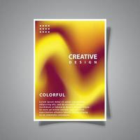 gradazione moderno copertina modello sfondo, morbido maglia astratto giallo viola colore modello fluido arte, design vettore grafico