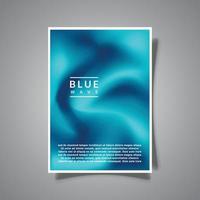 gradazione moderno copertina modello sfondo, morbido maglia astratto blu colore modello fluido arte, design vettore grafico