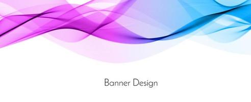 astratto colorato decorativo elegante onda moderna design banner sfondo vettore