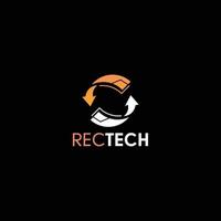 registrare o riciclare logo design modello per Tech o tecnologia attività commerciale vettore
