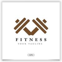 Palestra fitness moderno logo premio elegante modello vettore eps 10