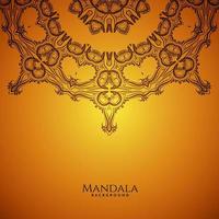 bellissimo sfondo di lusso decorativo design mandala vettore