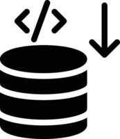 illustrazione vettoriale del database su uno sfondo. simboli di qualità premium. icone vettoriali per il concetto e la progettazione grafica.