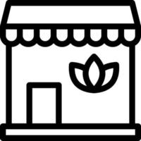 illustrazione vettoriale del negozio su uno sfondo. simboli di qualità premium. icone vettoriali per il concetto e la progettazione grafica.