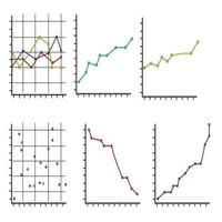 grafici piatto elementi impostato vettore