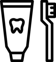 illustrazione vettoriale di dentifricio su uno sfondo. simboli di qualità premium. icone vettoriali per il concetto e la progettazione grafica.