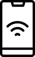 illustrazione vettoriale wireless su uno sfondo. simboli di qualità premium. icone vettoriali per il concetto e la progettazione grafica.