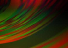 multicolore scuro, modello di bokeh astratto di vettore arcobaleno.