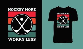 creativo hockey t camicia design vettore